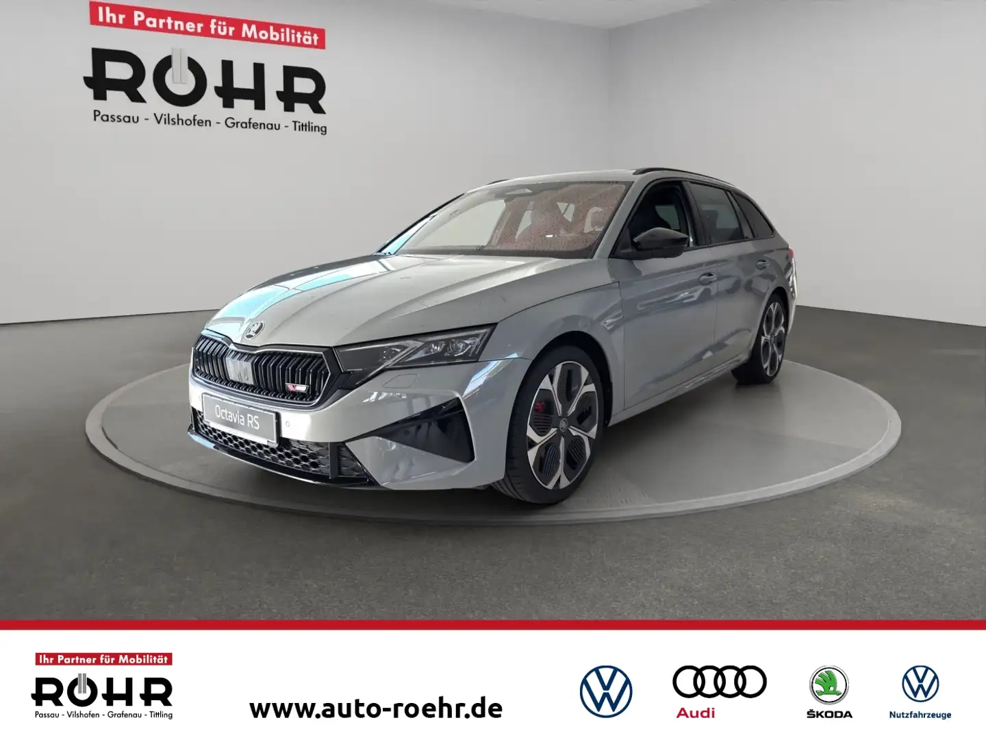 Skoda Octavia Combi RS (LED.AHK.Navi.Winter.Kamera.Pano) 2.0 TSI Grau - 1