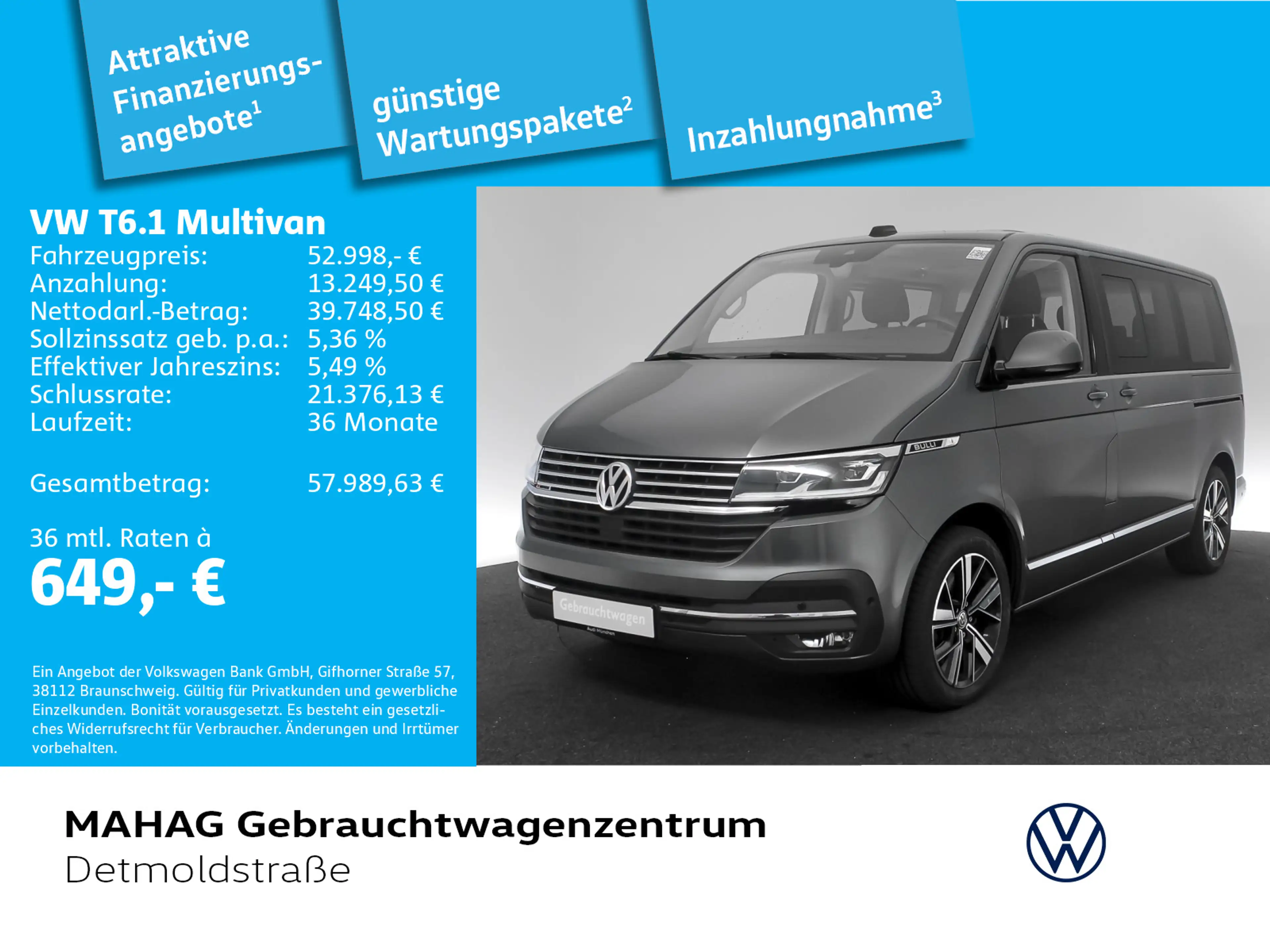 Volkswagen T6.1 Multivan Highline 4Mot 2.0 TDI 7-Sitzer AHK — photo 2