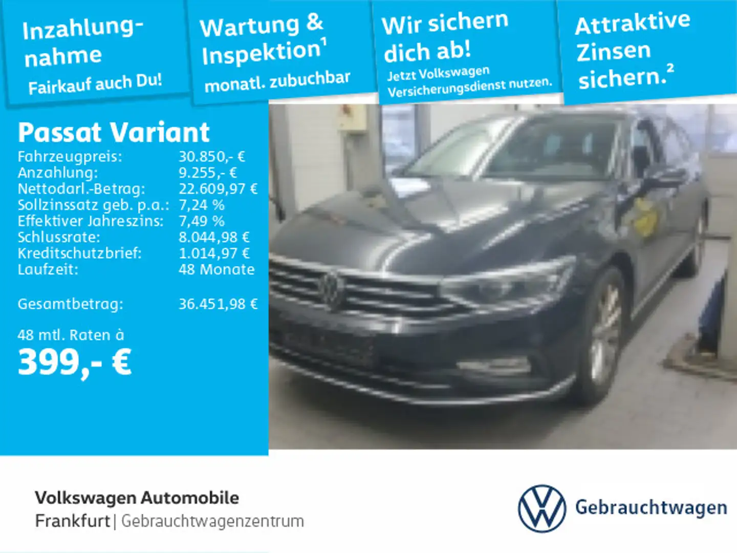 Volkswagen Passat Variant 2.0 TDI DSG Elegance Navi IQ.Ligh Schwarz - 1