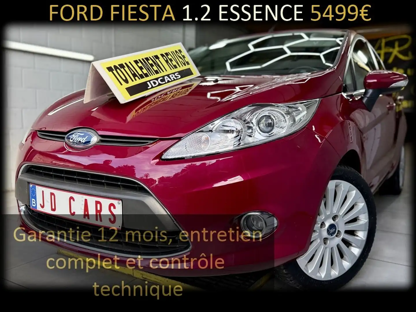 Ford Fiesta Fiesta 1.25i Ghia ‼️GARANTIE 1 AN CTOK‼️ Rood - 1