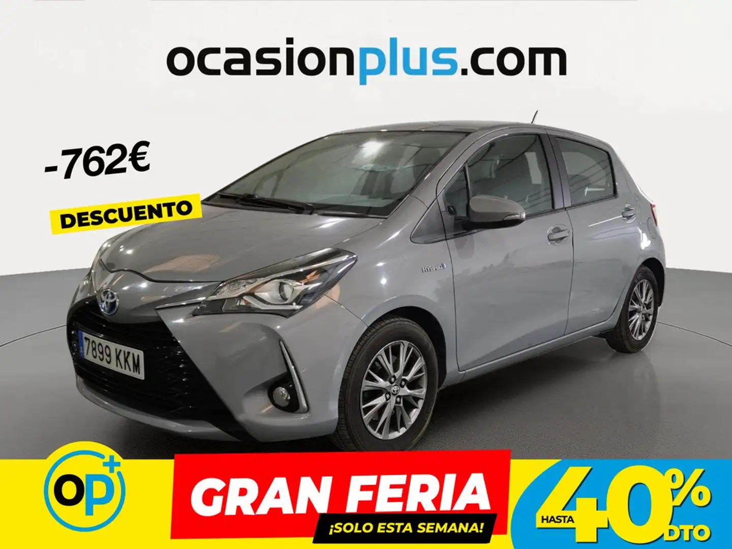 Toyota Yaris 100H 1.5 Active Gris - 1