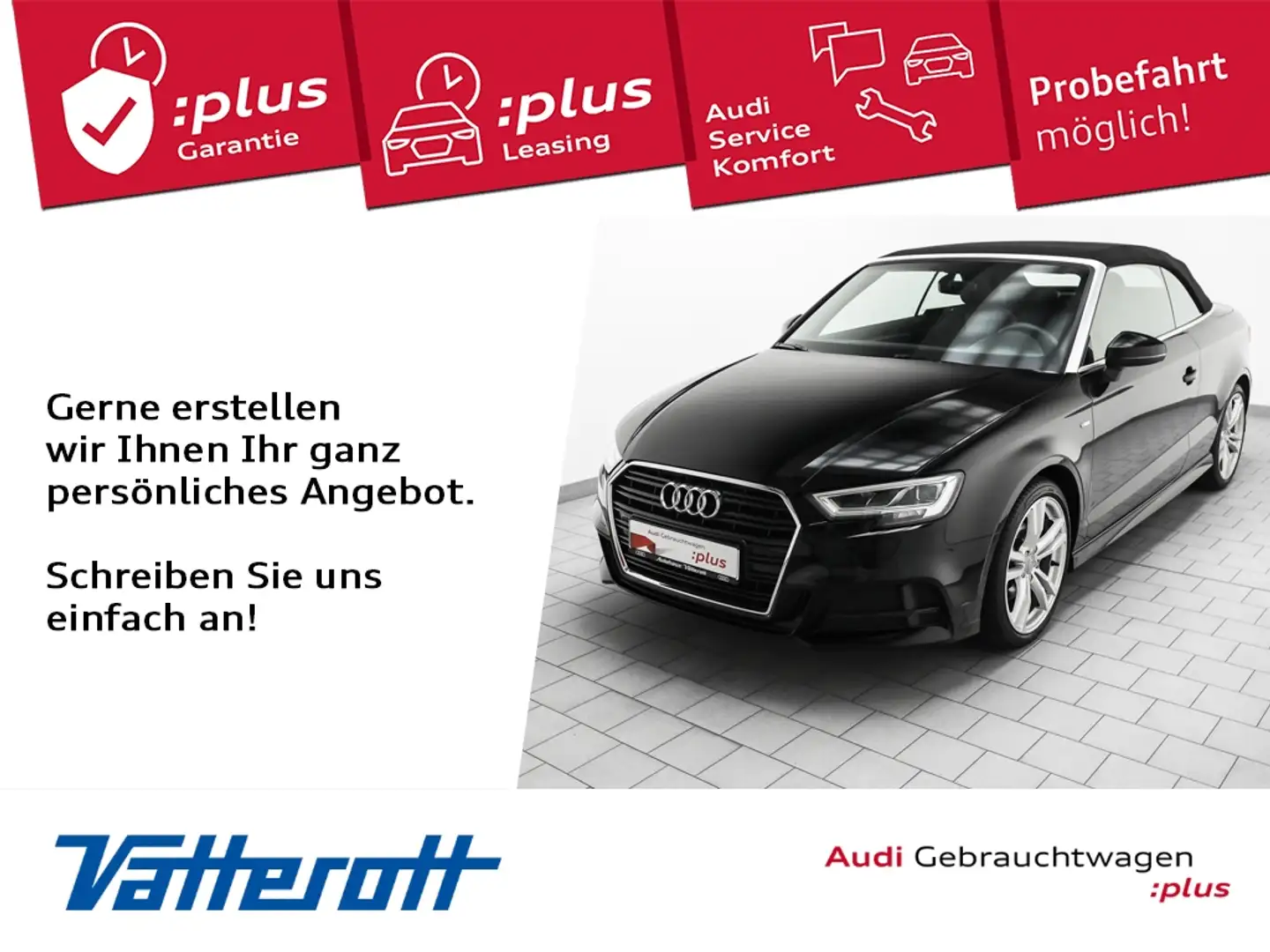 Audi A3 Cabriolet 35 TFSI sport Schwarz - 1
