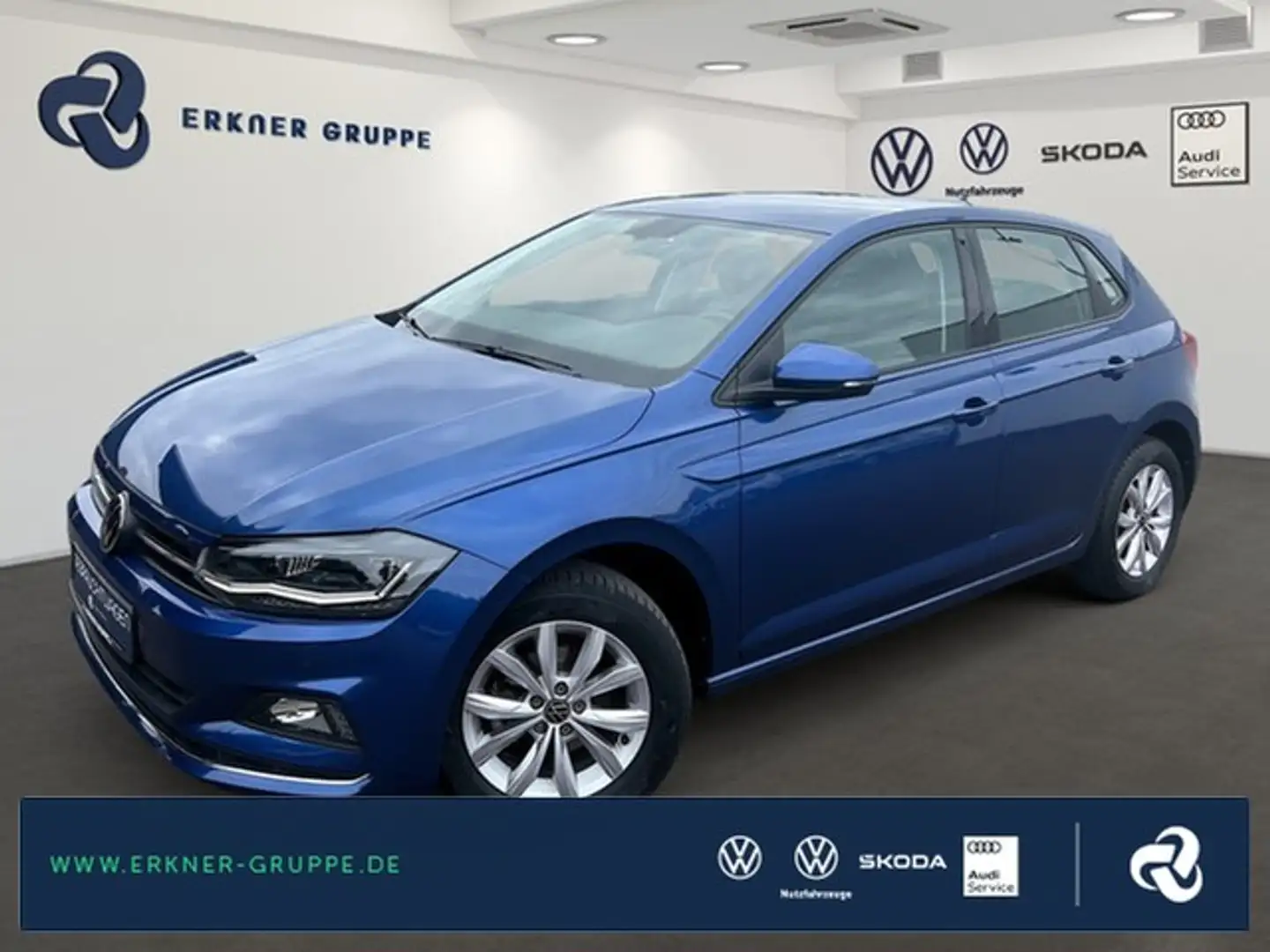 Volkswagen Polo 1.0TSI DSG LED+NAVI+ACC+SITZHZ+++ Bleu - 1