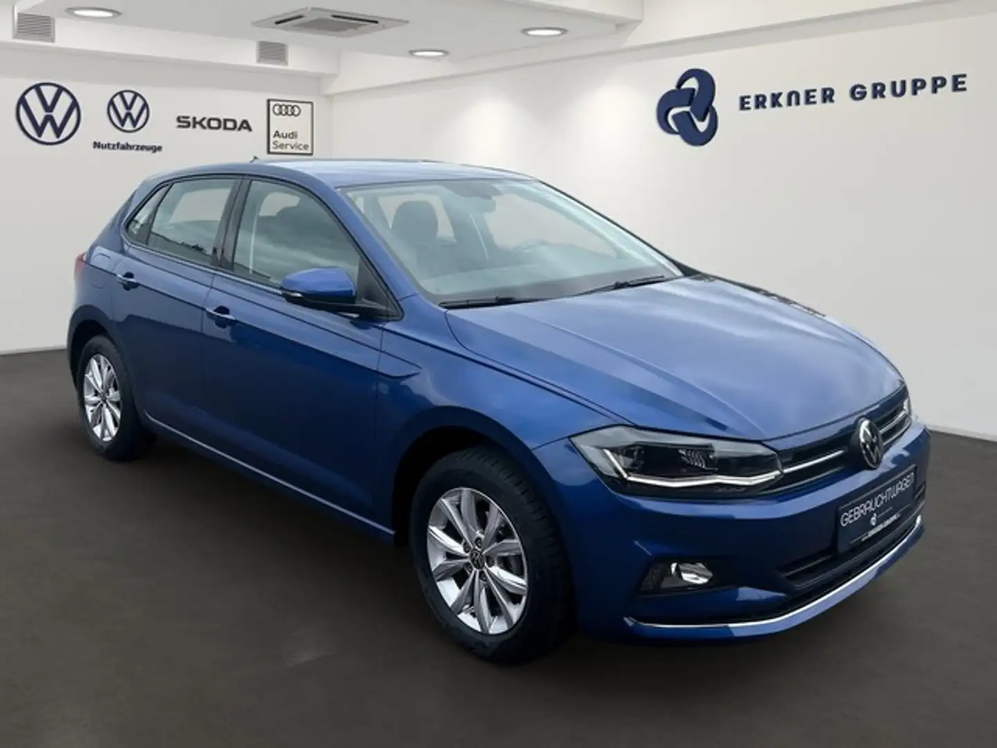 Volkswagen Polo 1.0TSI DSG LED+NAVI+ACC+SITZHZ+++ Bleu - 2