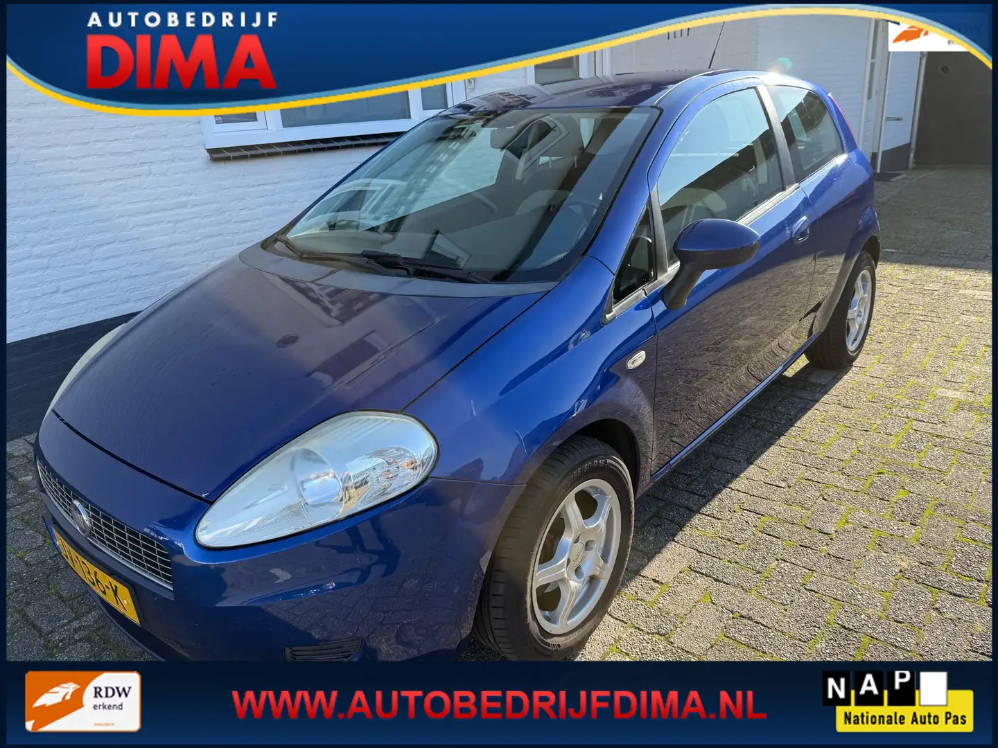 Fiat Grande Punto 1.4 Active/ Airco Bleu - 1