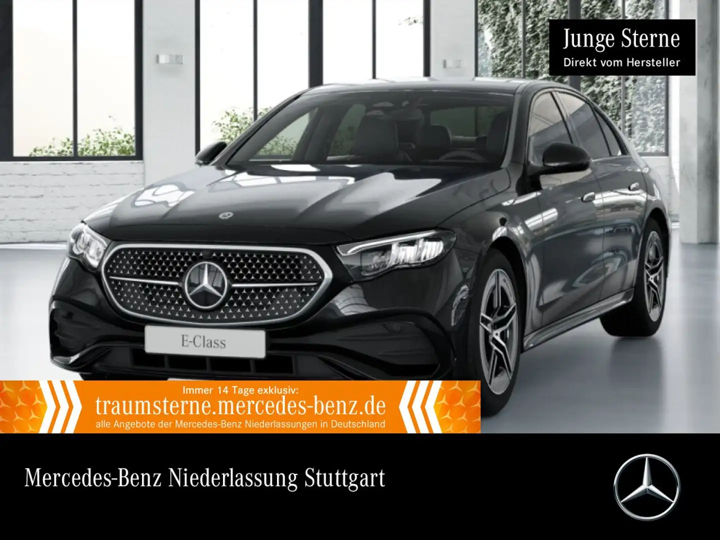 Mercedes-Benz E 220 d AMG Distr. LED Night Kamera Spurhalt-Ass Schwarz - 1