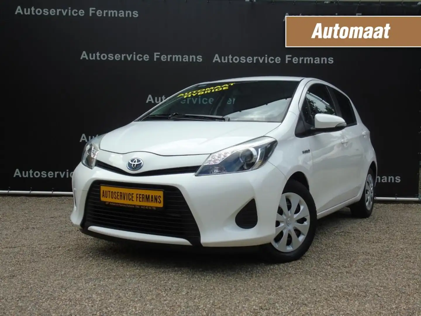 Toyota Yaris 1.5 hybride automaat - 2013 - 136DKM - Camera- Air Wit - 1