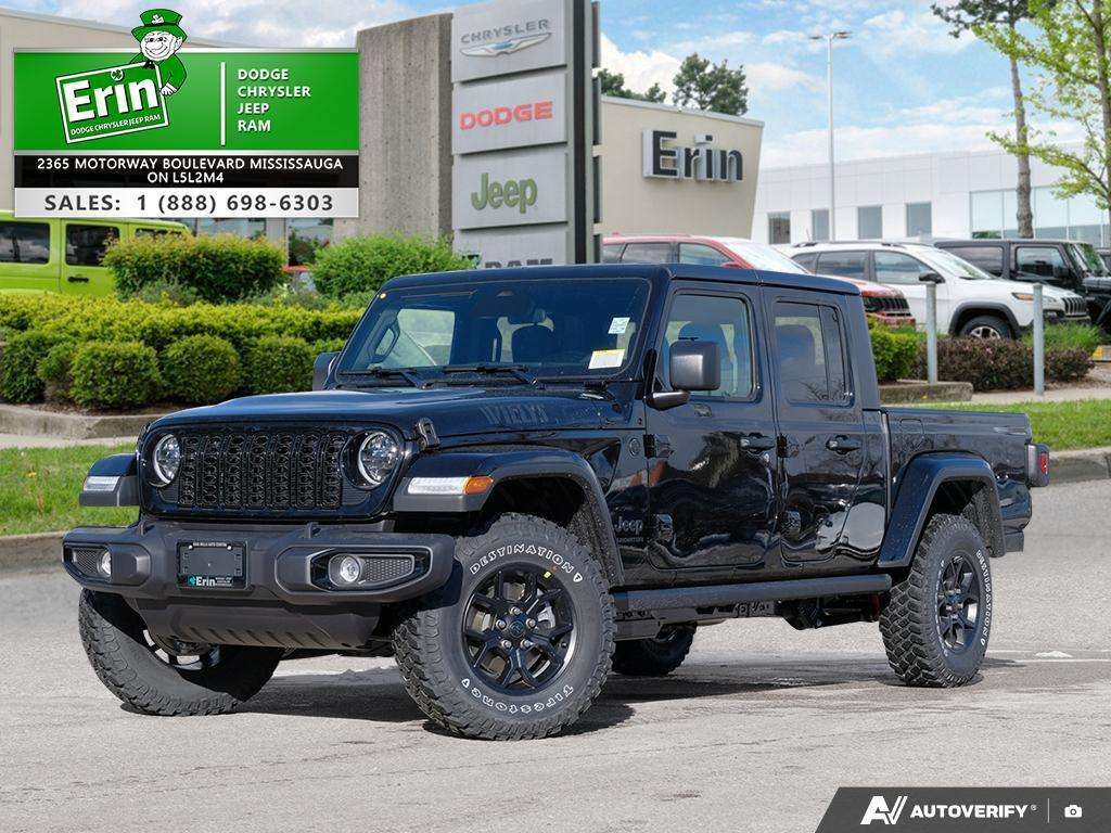 Black 2026 Jeep Gladiator Pickup Truck Four-Wheel Drive 8-Speed Automatic