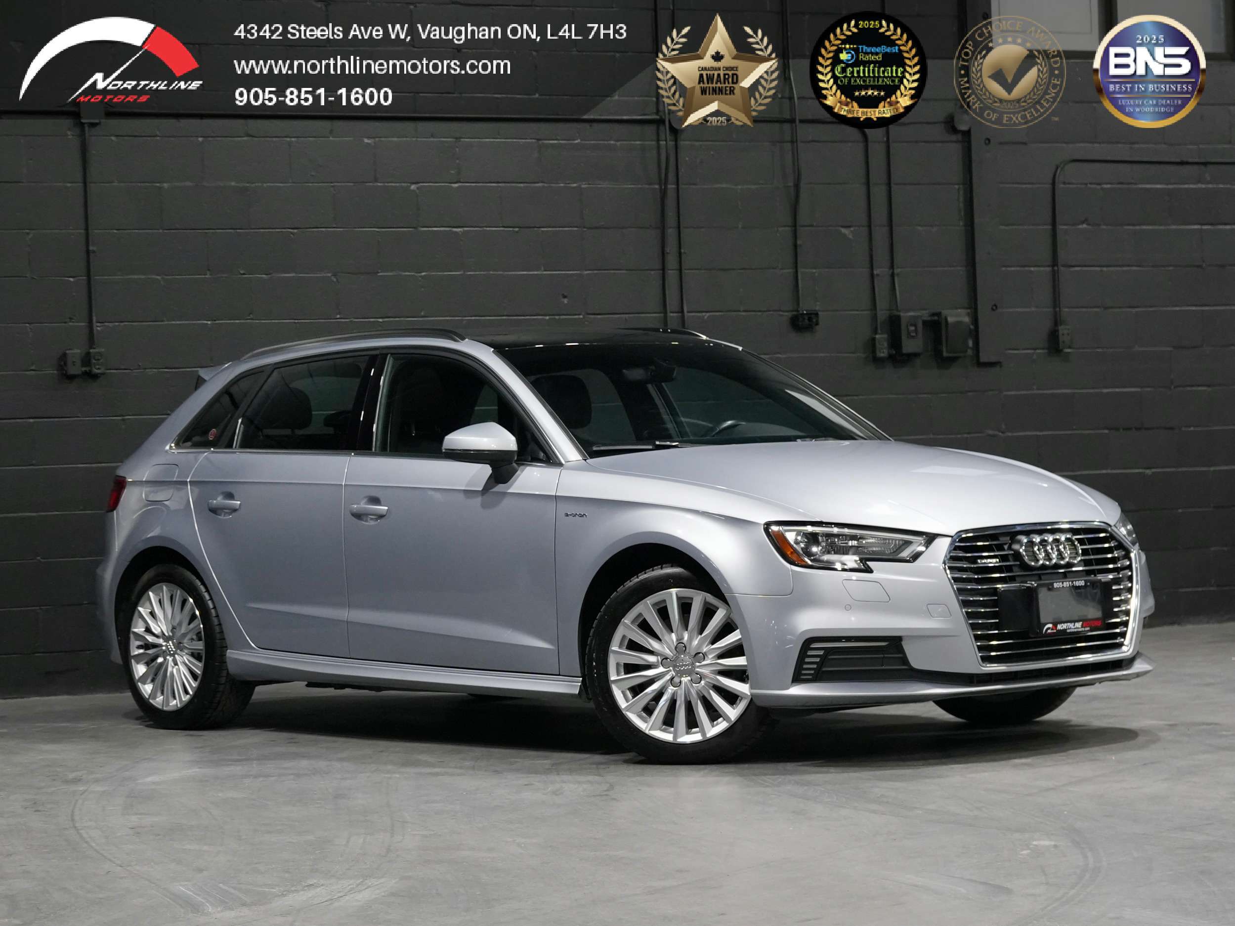 Silver 2017 Audi A3 Sportback Wagon Automatic