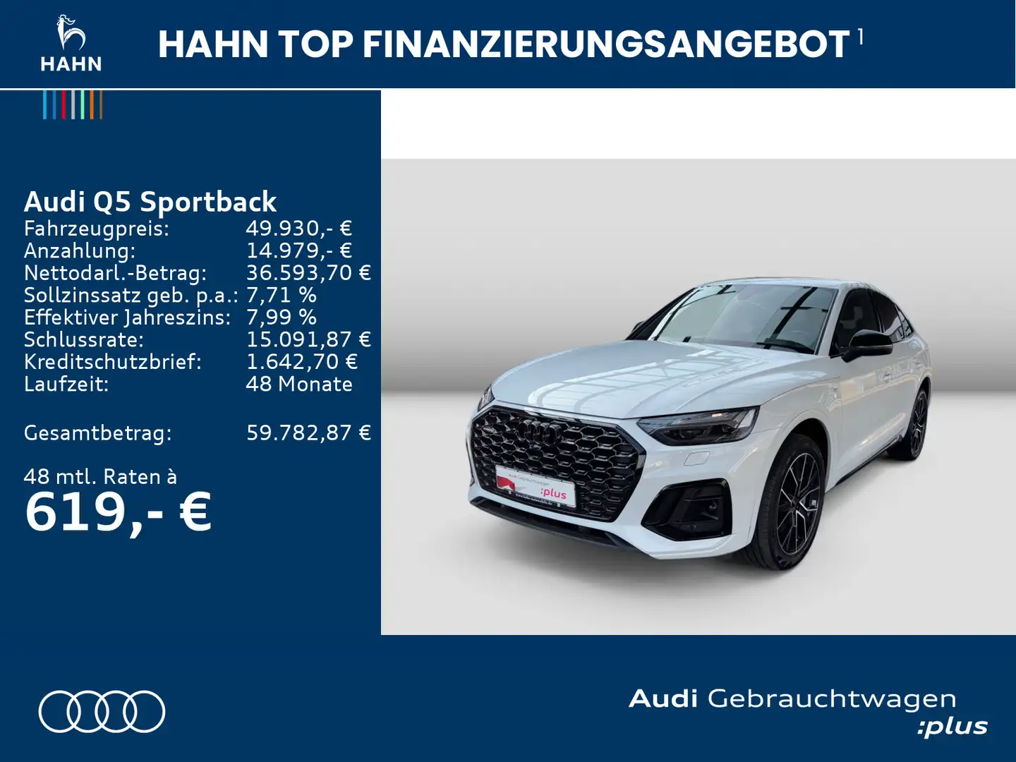 Audi Q5 50TDI quattro S-Line Matrix AHK Vir Weiß - 2