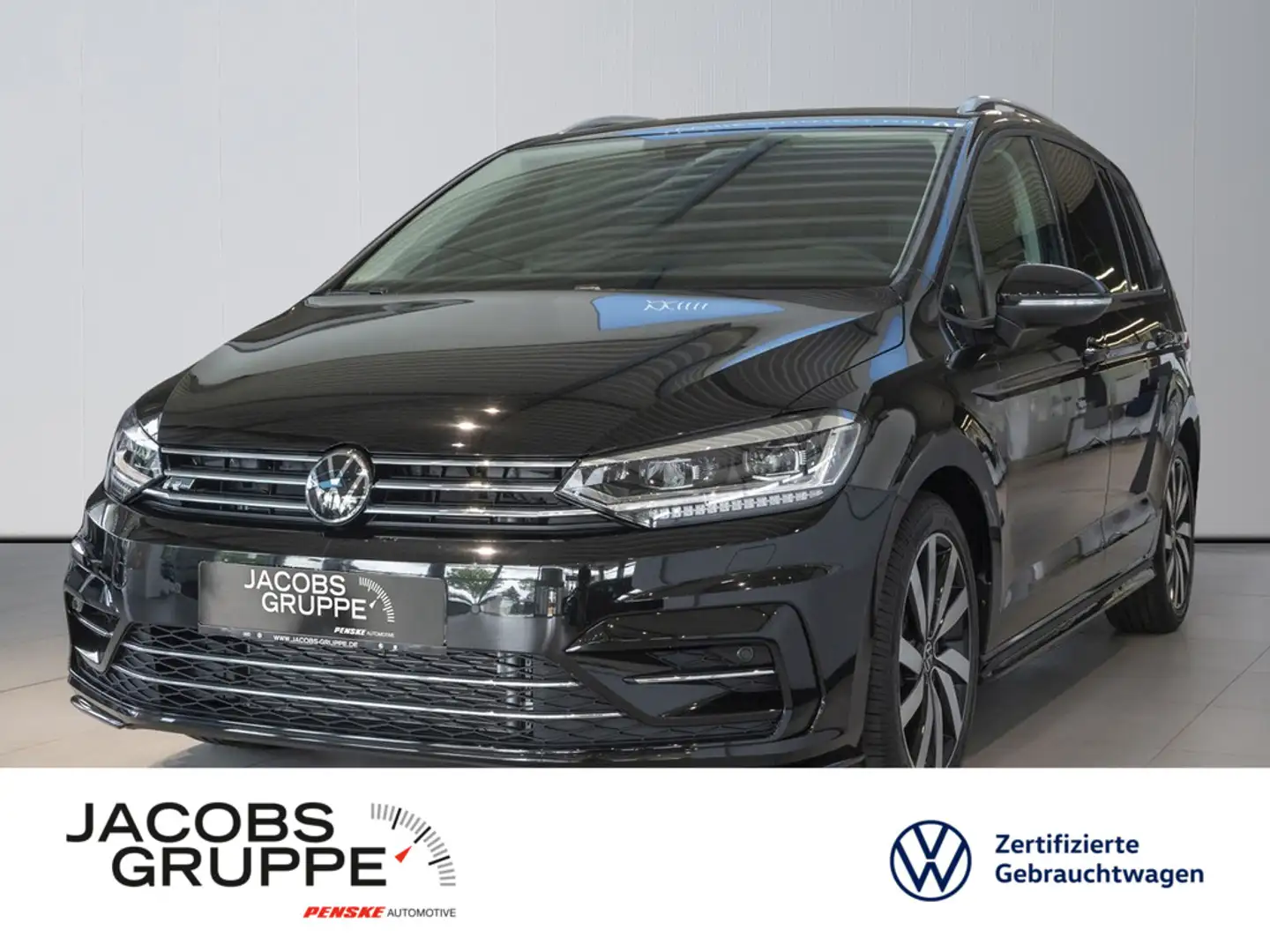 Volkswagen Touran Comfortline 2.0 TDI DSG R-Line 7-Sitzer/AHK/Dig.Cockpit/IQ.Ligh Schwarz - 1