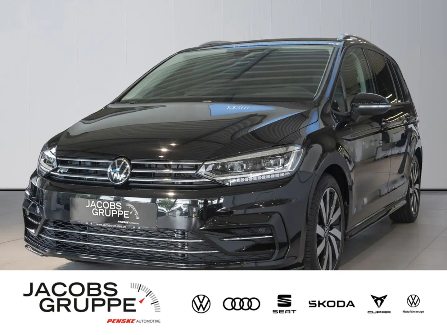 Volkswagen Touran Comfortline 2,0 l TDI R Line AHK, 7 Si Schwarz - 1