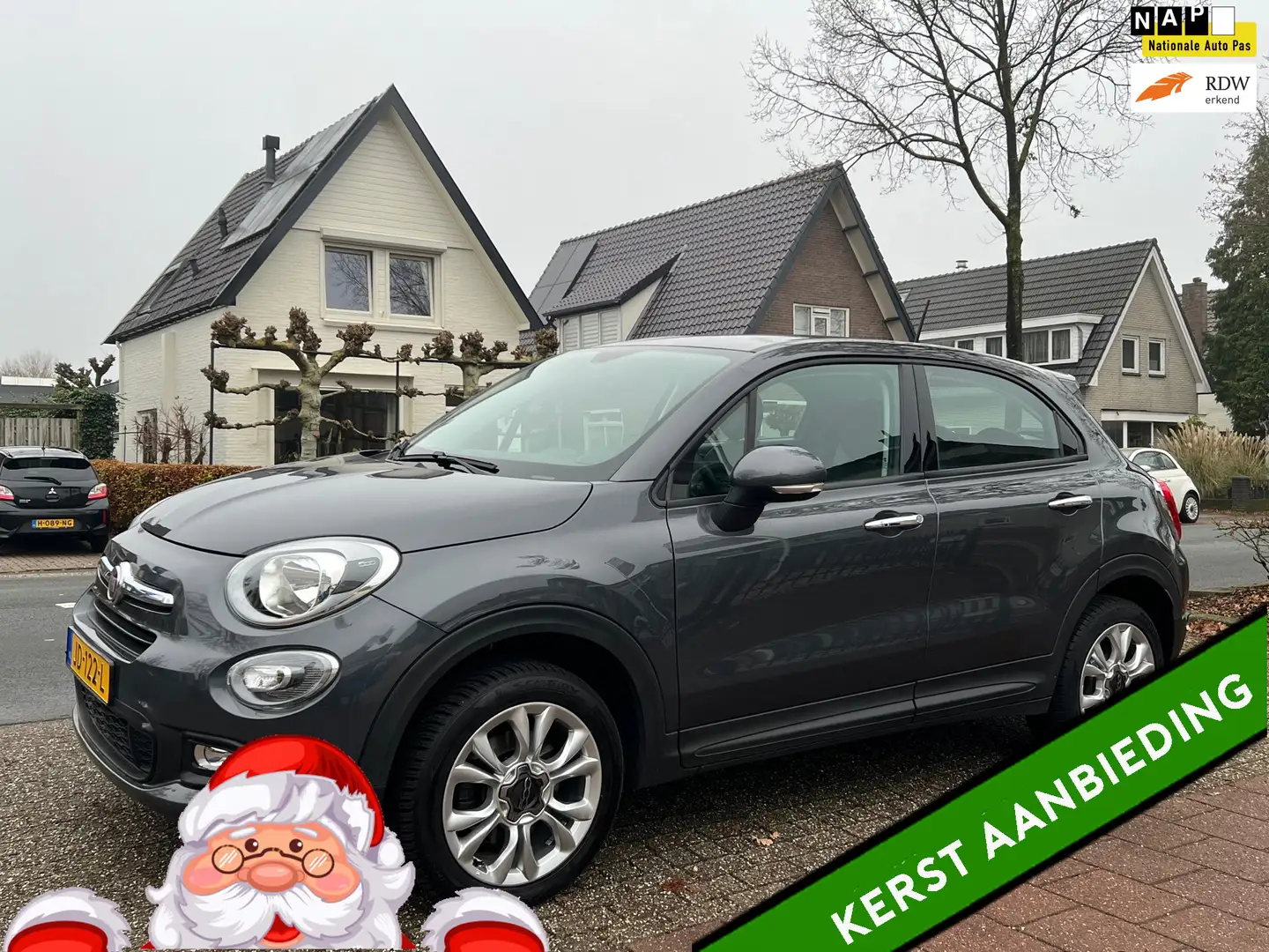 Fiat 500X 1.6 PopStar NL-AUTO-NAP Grijs - 1