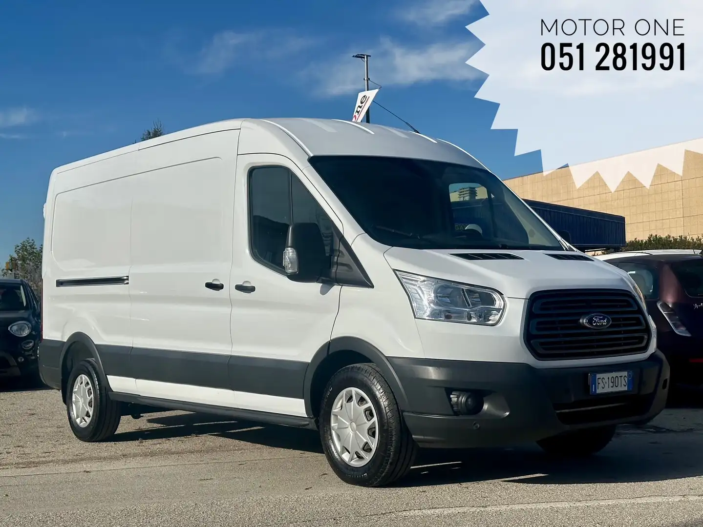 Ford Transit L3 H2 130cv 2.0TDCi 350 Blanc - 1