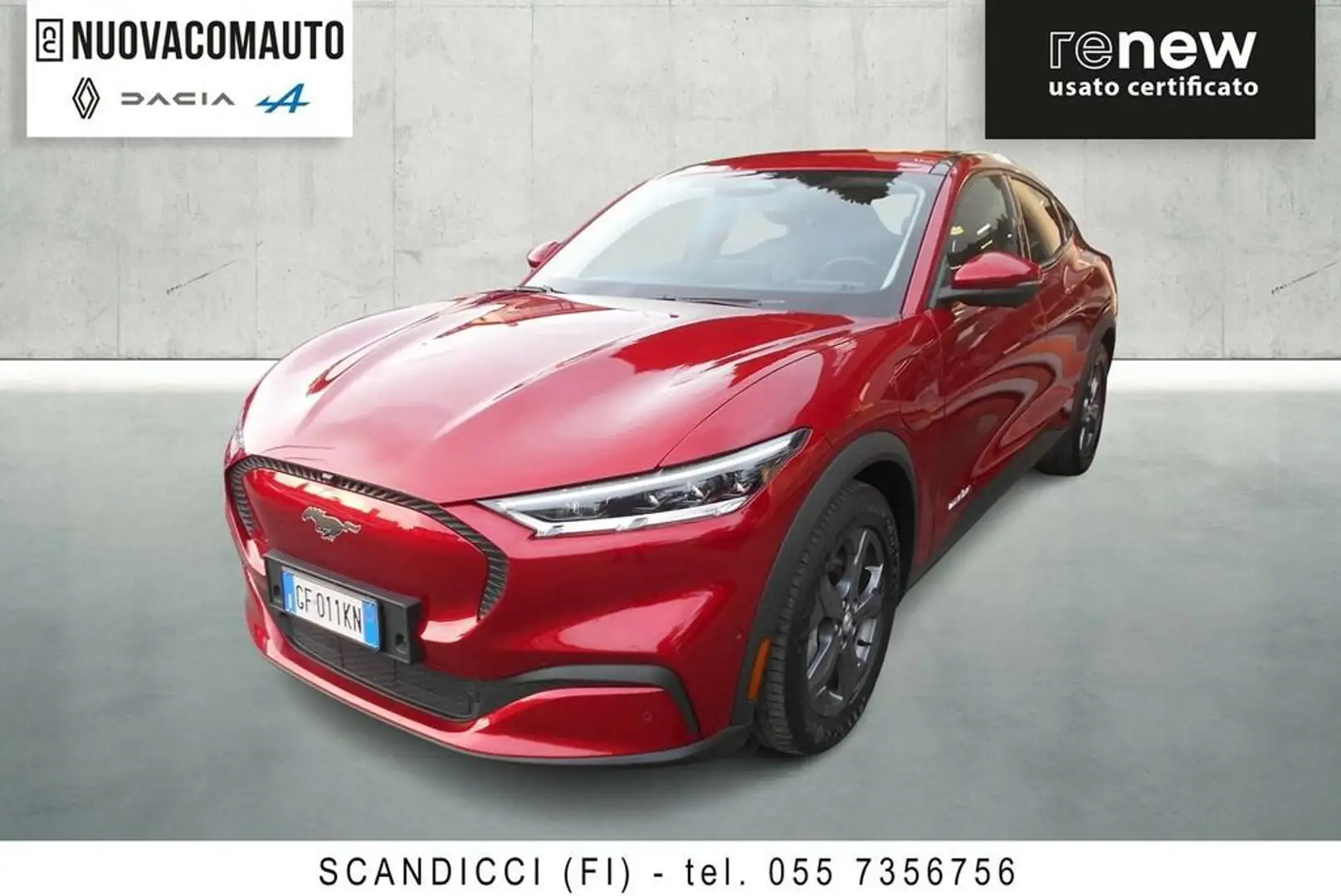 Ford Mustang Mach-e electrico extended range auto Rosso - 1