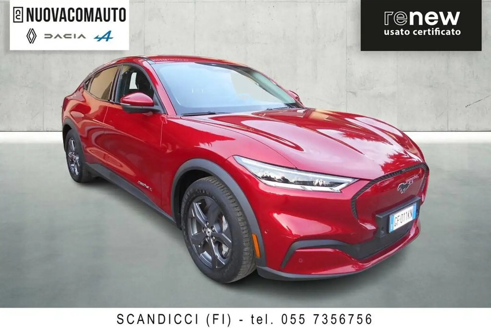 Ford Mustang Mach-e electrico extended range auto Rosso - 2