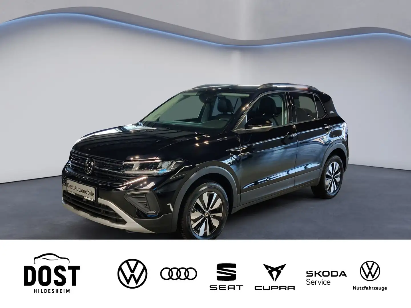 Volkswagen T-Cross 1.0 TSI DSG Goal KLIMA+NAVI+SHZ Schwarz - 1