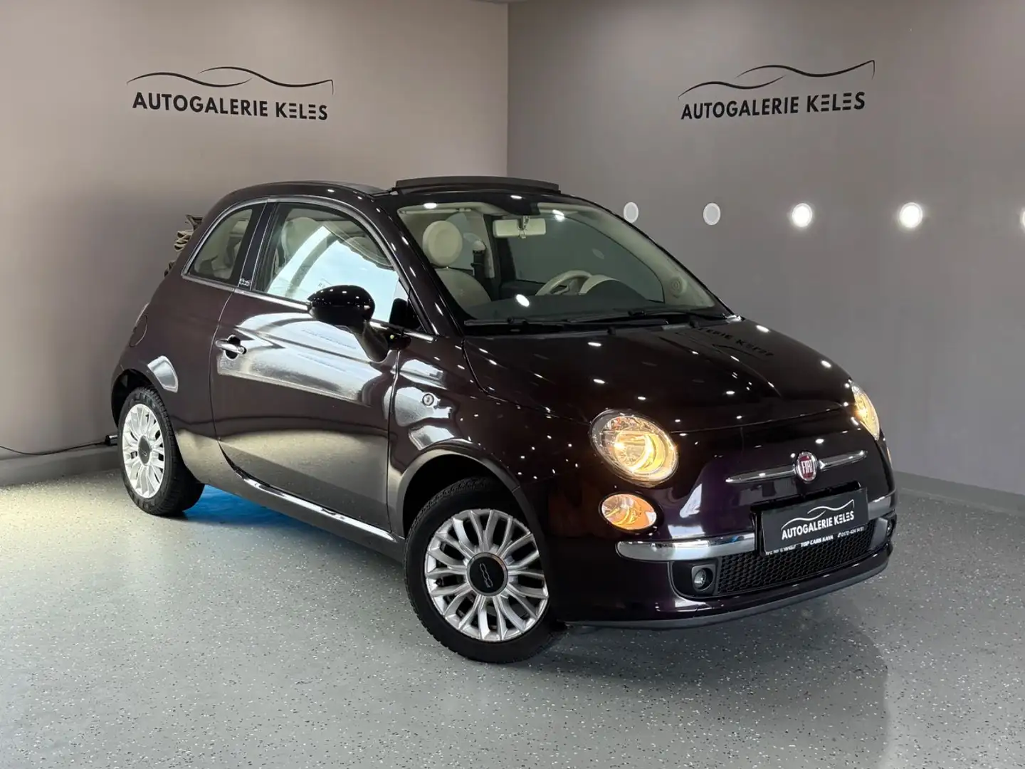 Fiat 500C Cabrio*Klima*PDC*Euro 6 Violet - 1