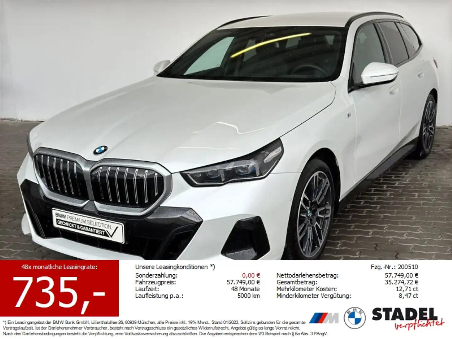BMW 520 dA xDr Tour. M Sport Navi.LED.Standhz.Memory Weiß - 1