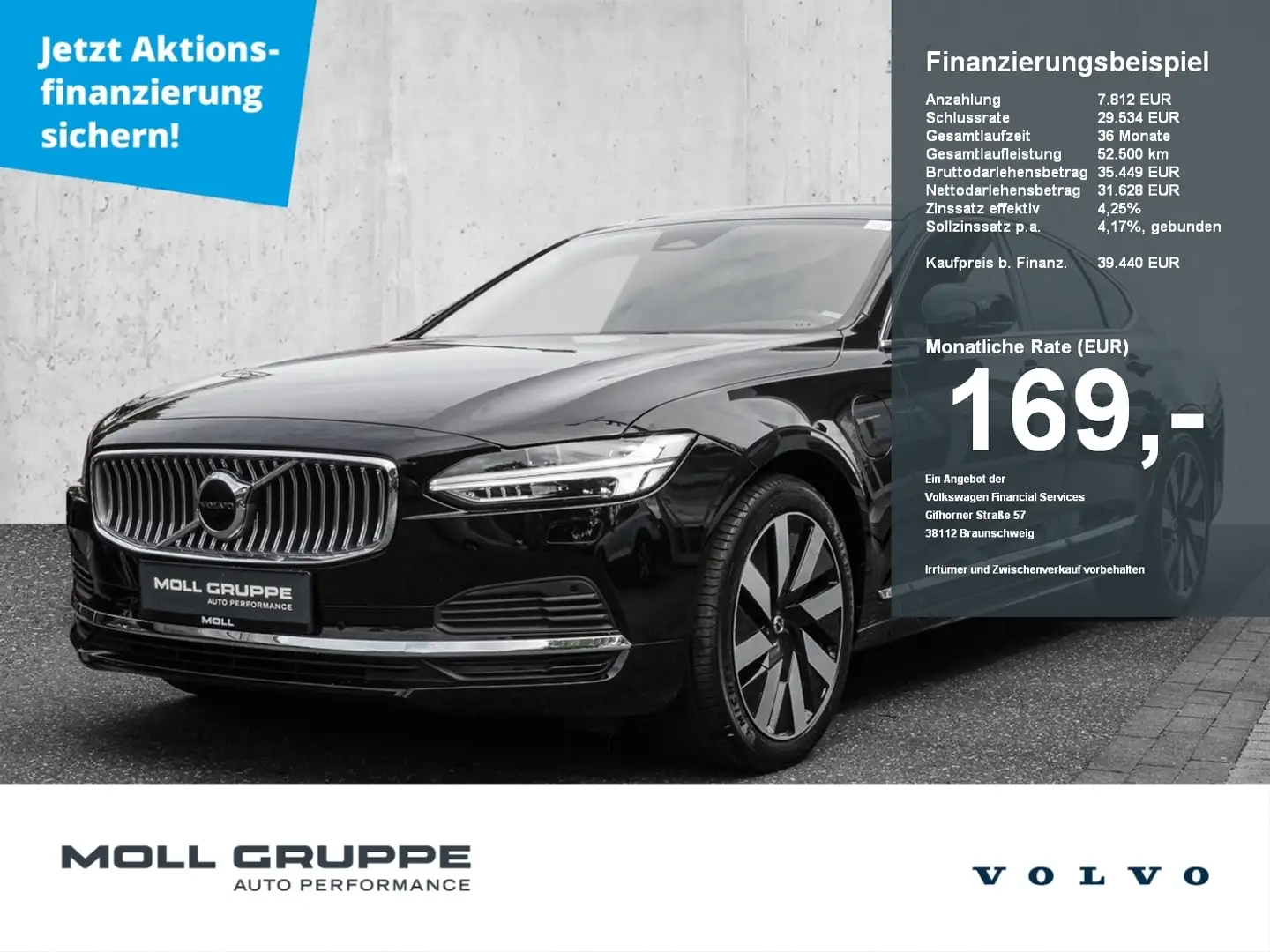 Volvo S90 T8 Twin Engine AWD Core MATRIX ACC AUT FLA Czarny - 1