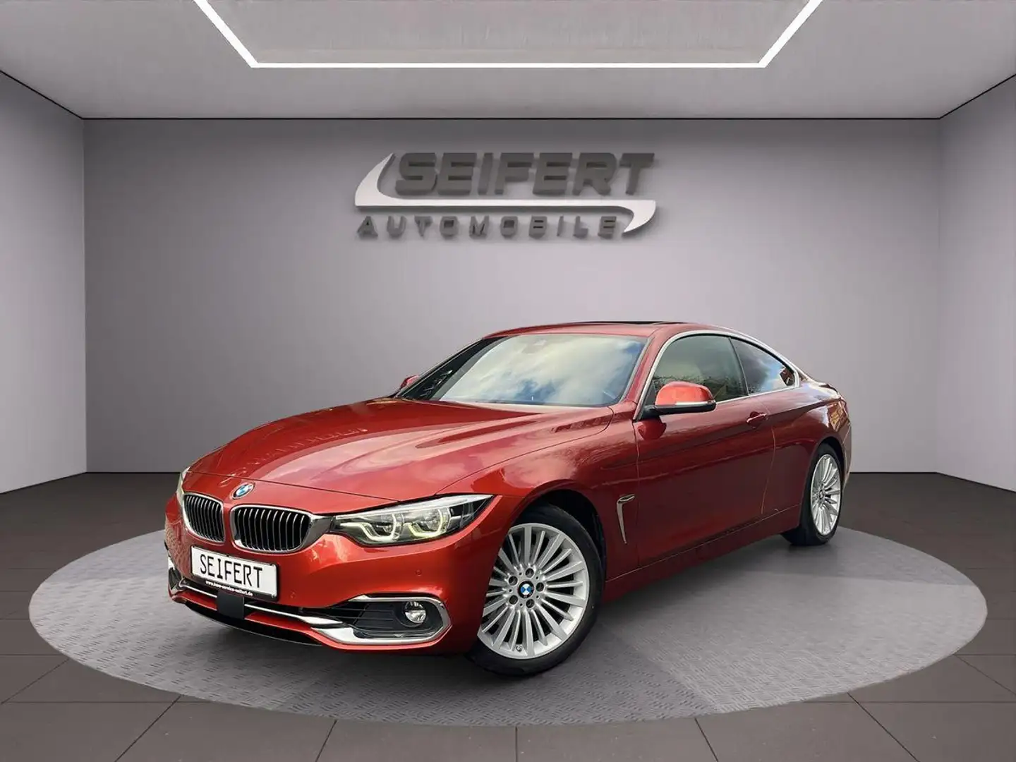 BMW 430 d Coupé Luxury Line/HUD/Glasdach/Harman/ Oranje - 1
