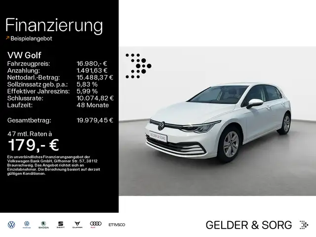 2022 Volkswagen Golf in White for sale
