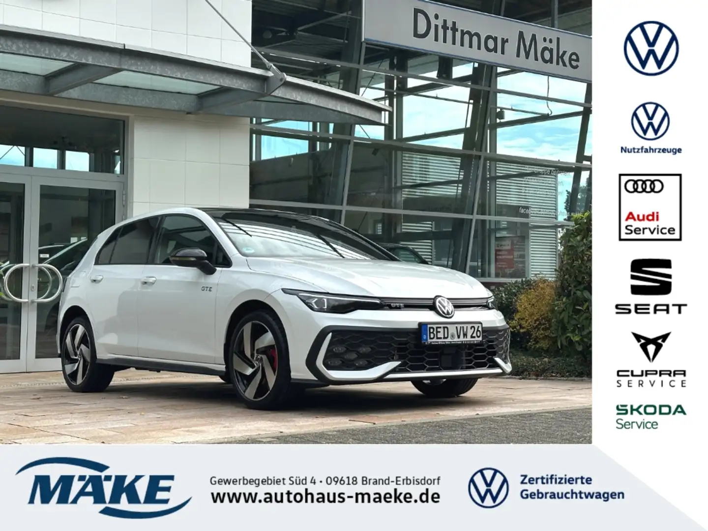 Volkswagen Golf GTE 1.5 eHybrid DSG ACC BLACK ST. IQ.L RFK Weiß - 1