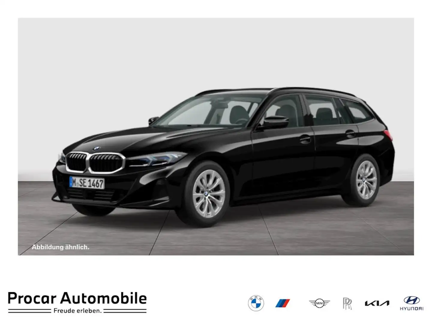 BMW 320 d Touring ACC RFK NAVI LED PDC V+H DAB Klima Noir - 1