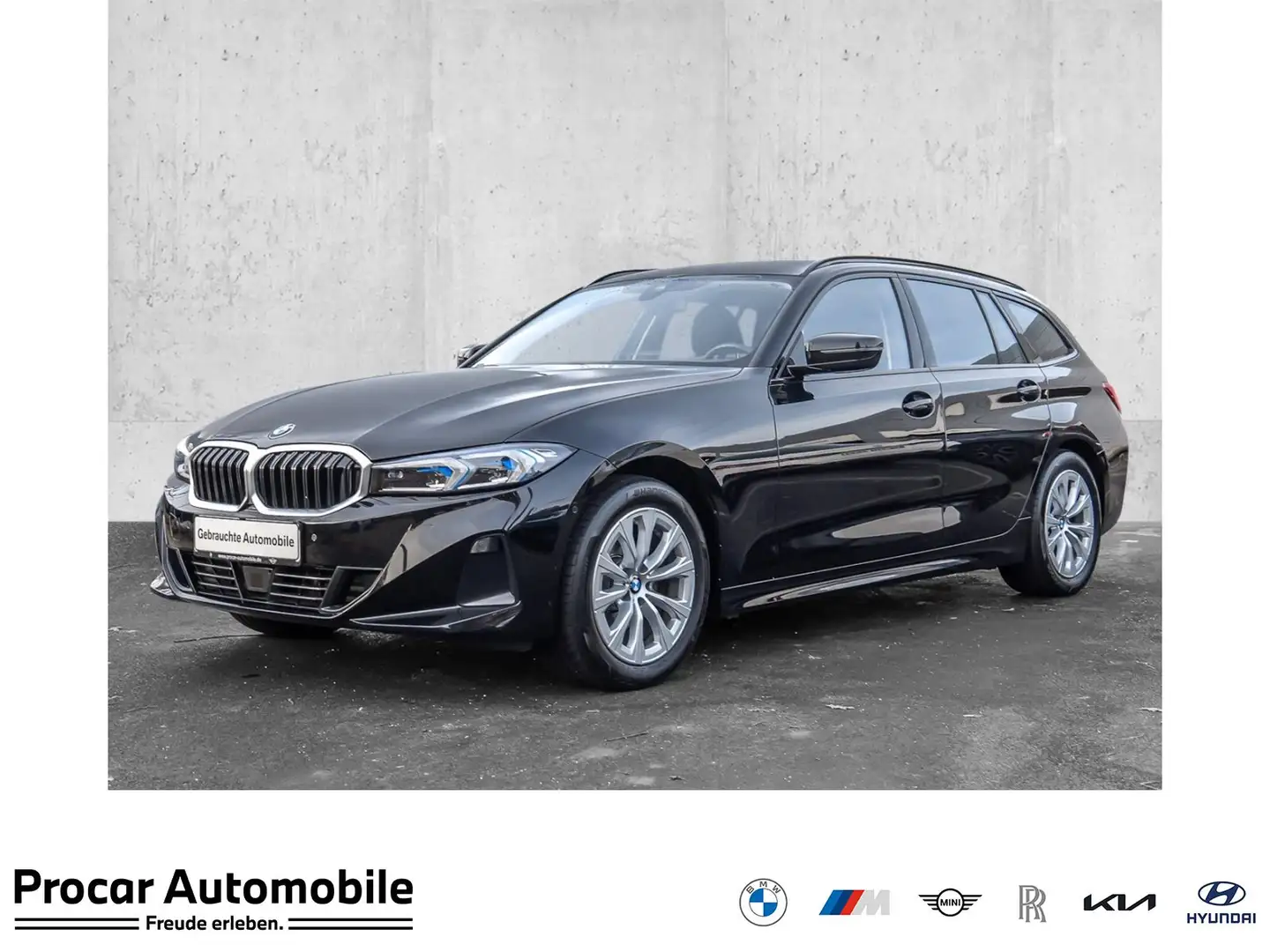 BMW 320 d Touring ACC RFK NAVI LED PDC V+H DAB Klima Noir - 1