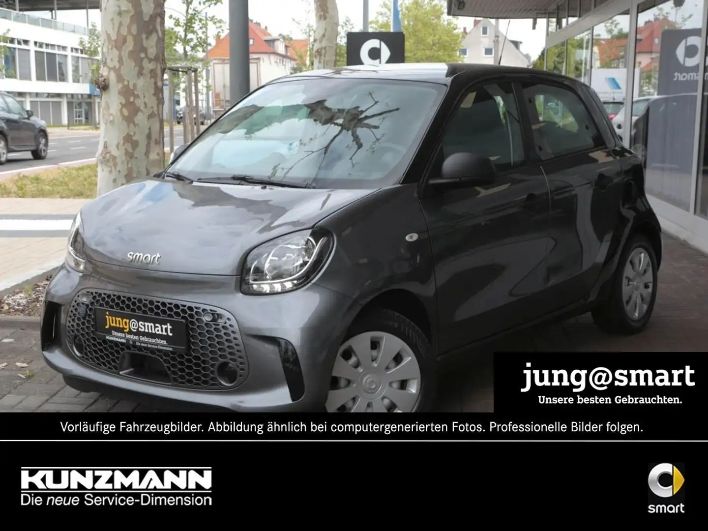 smart forFour EQ  Cool&Audio 22kW Sitzheizung Volldach Grau - 1