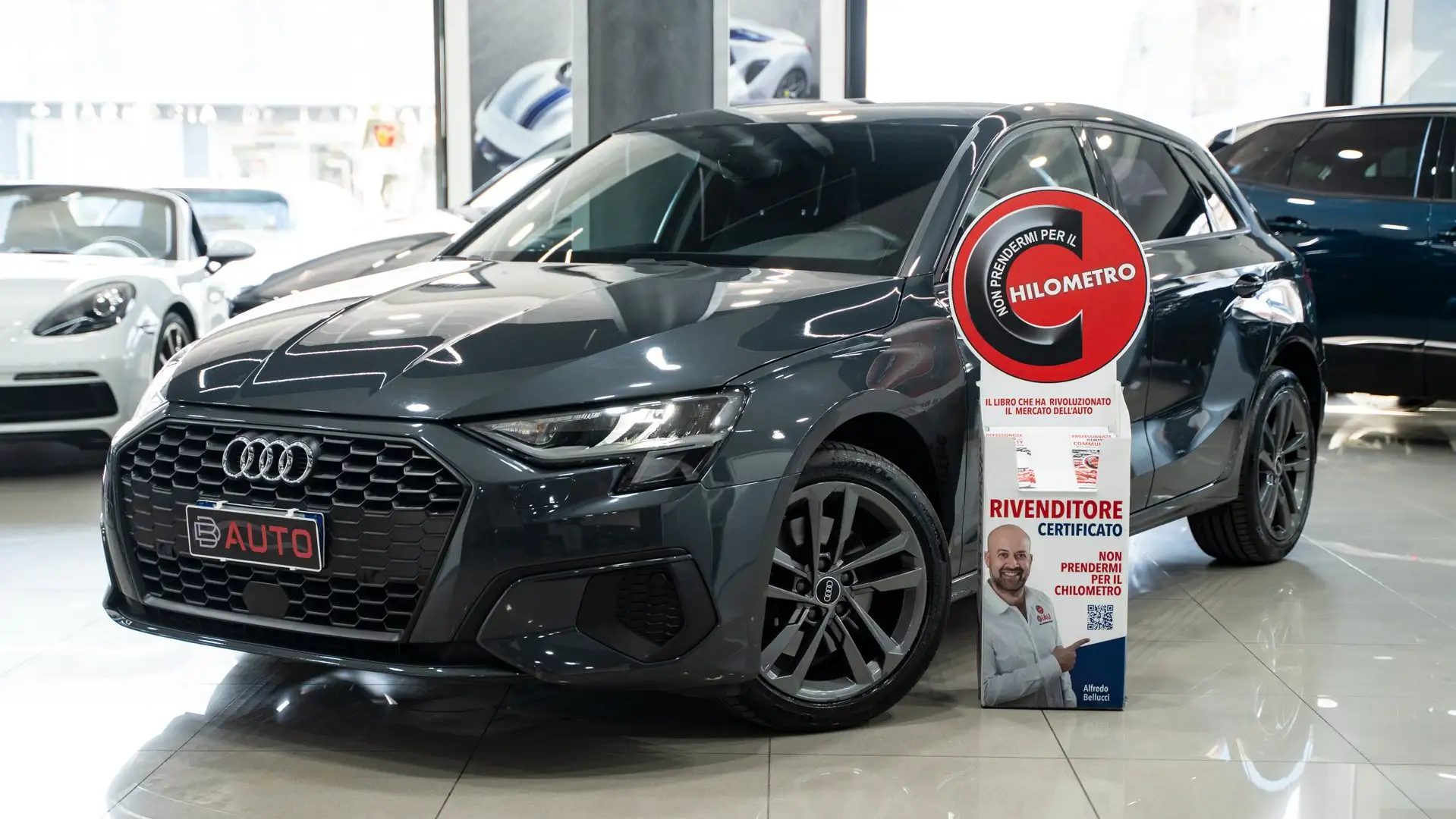 Audi A3 SPB 35 TDI S TRONIC SPORT NAVI FULL OPTIONAL ITALY Grijs - 1