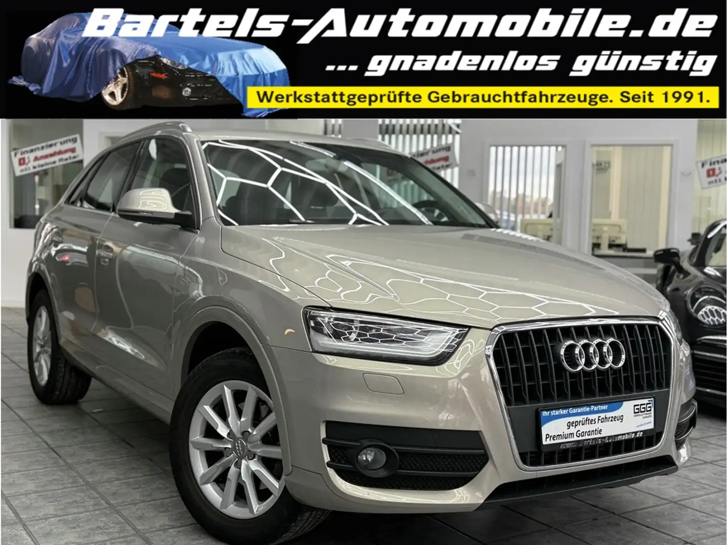 Audi Q3 2.0 TDI, 1.Hand, Leder, Bi-Xenon, AHK, Sitzh. Beige - 1