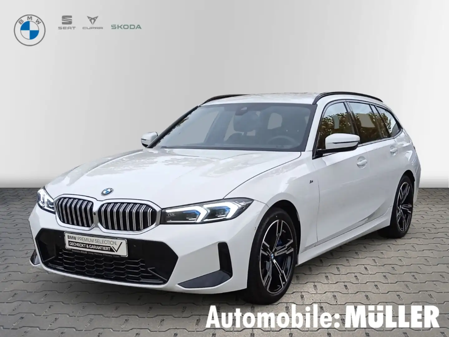 BMW 320 d xDrive Touring*MSport*AHK*RFK*HiFi*Keyless* Weiß - 1