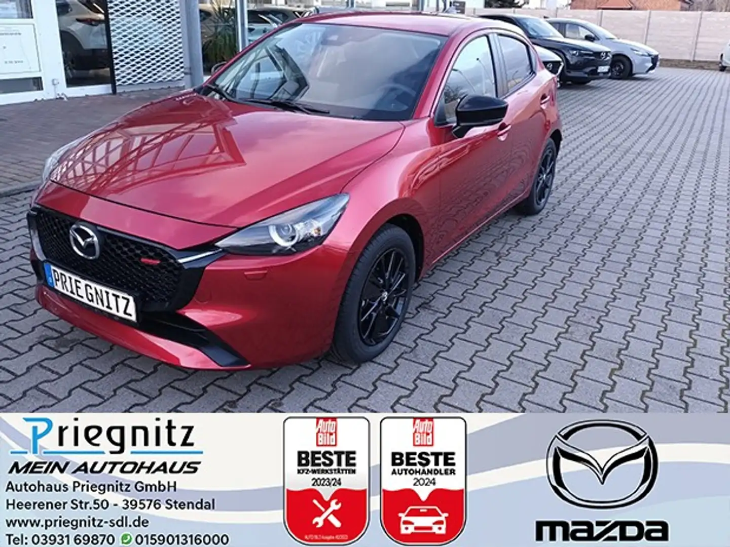 Mazda 2 1.5L SKYACTIV-G 90ps 6AT FWD HOMURA NAV Rot - 1