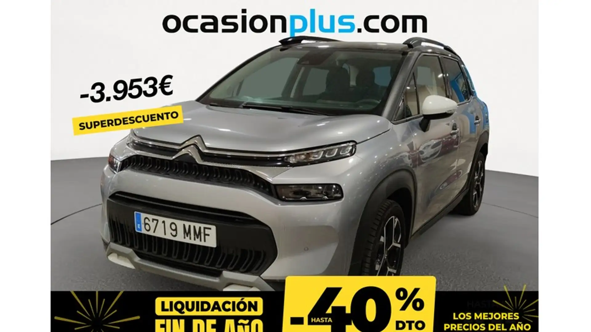 Citroen C3 Aircross Puretech S&S Shine Pack EAT6 130 Argent - 1