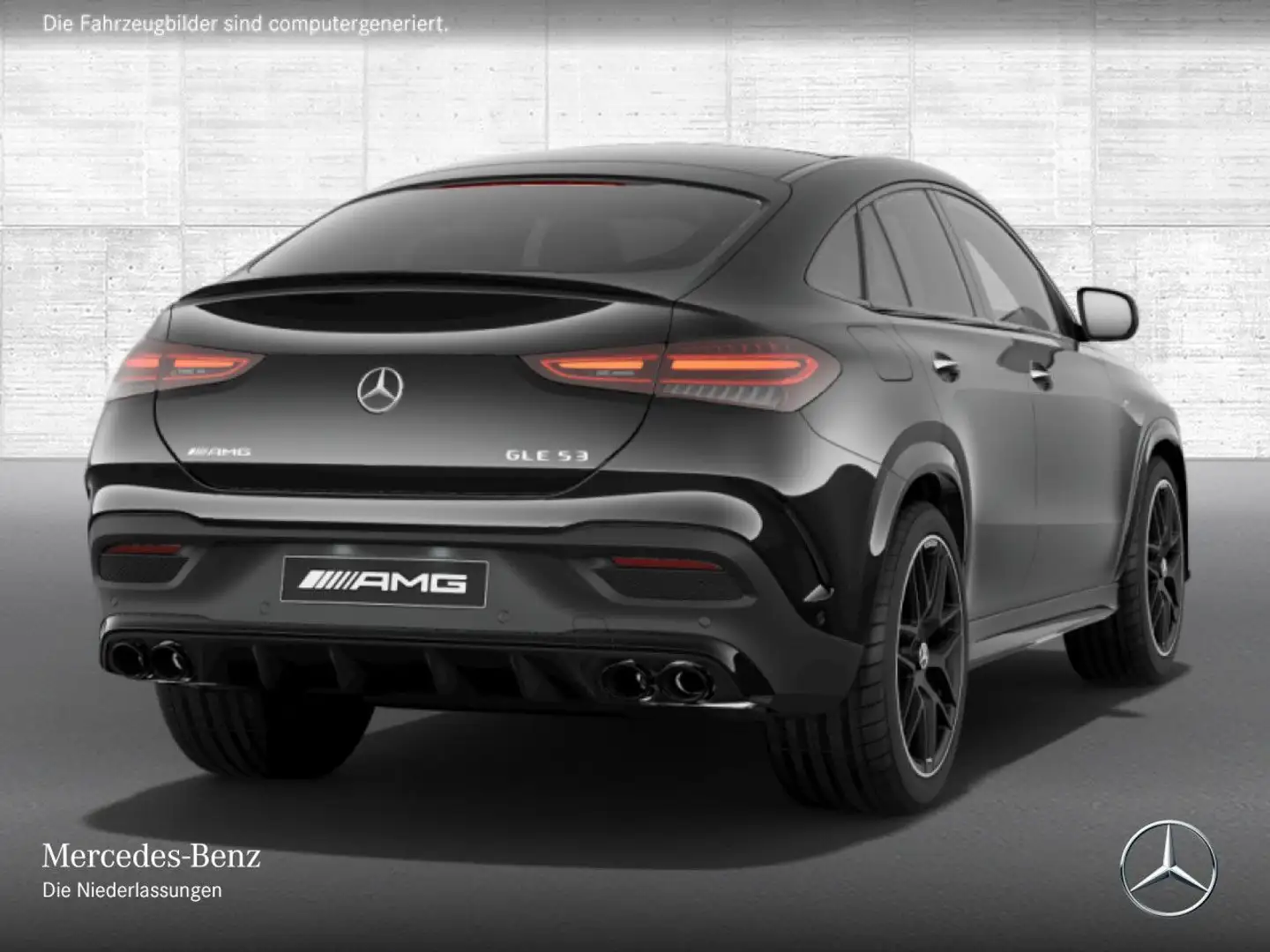 Mercedes-Benz GLE 53 AMG GLE 53 Coupé 4M NIGHT+PANO+360+MULTIBEAM+HUD+SPUR Noir - 2