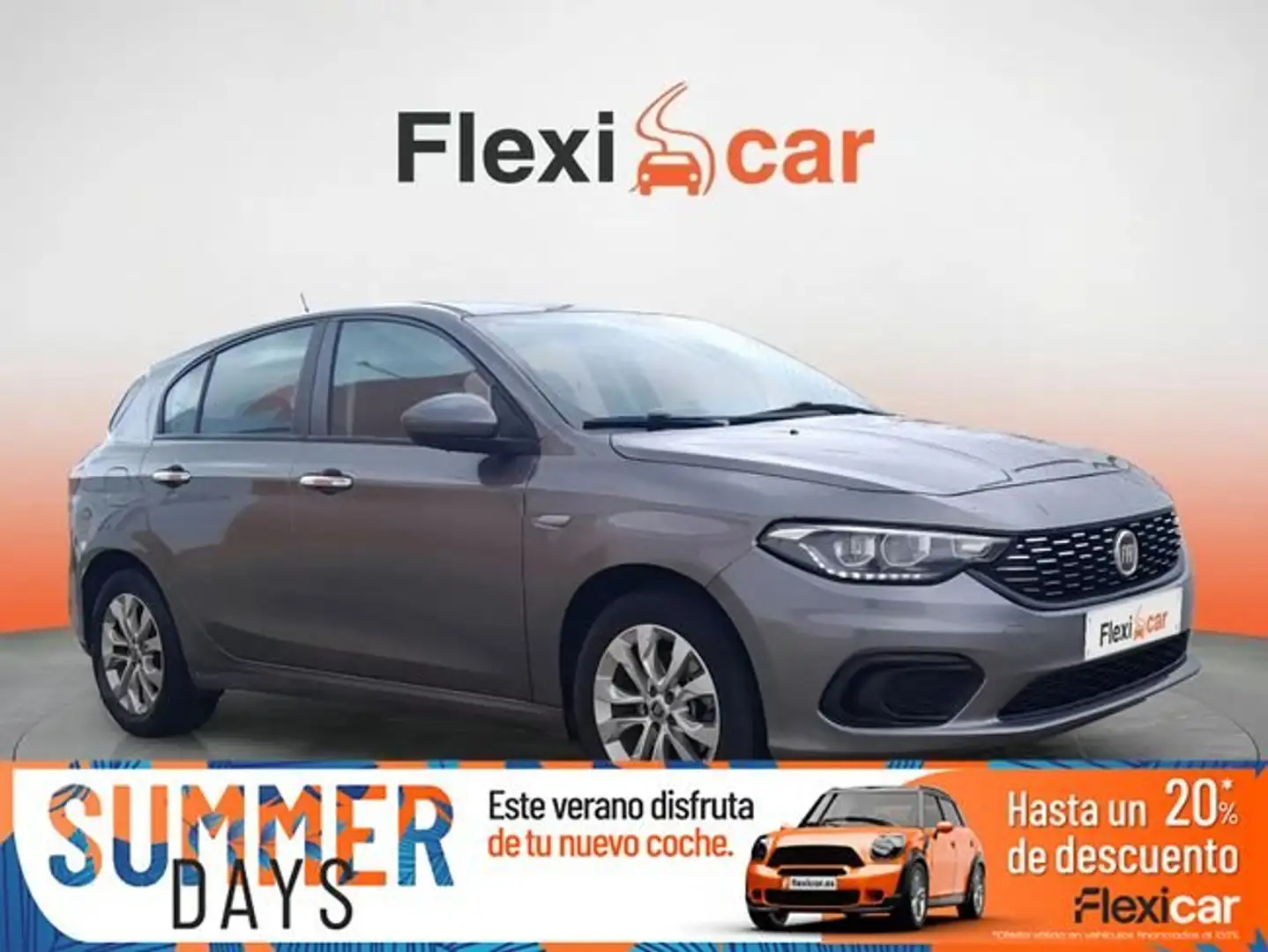 Fiat Tipo 1.3+Lounge+70kW+%2895CV%29+diesel+Mjet+5p. Gris - 1