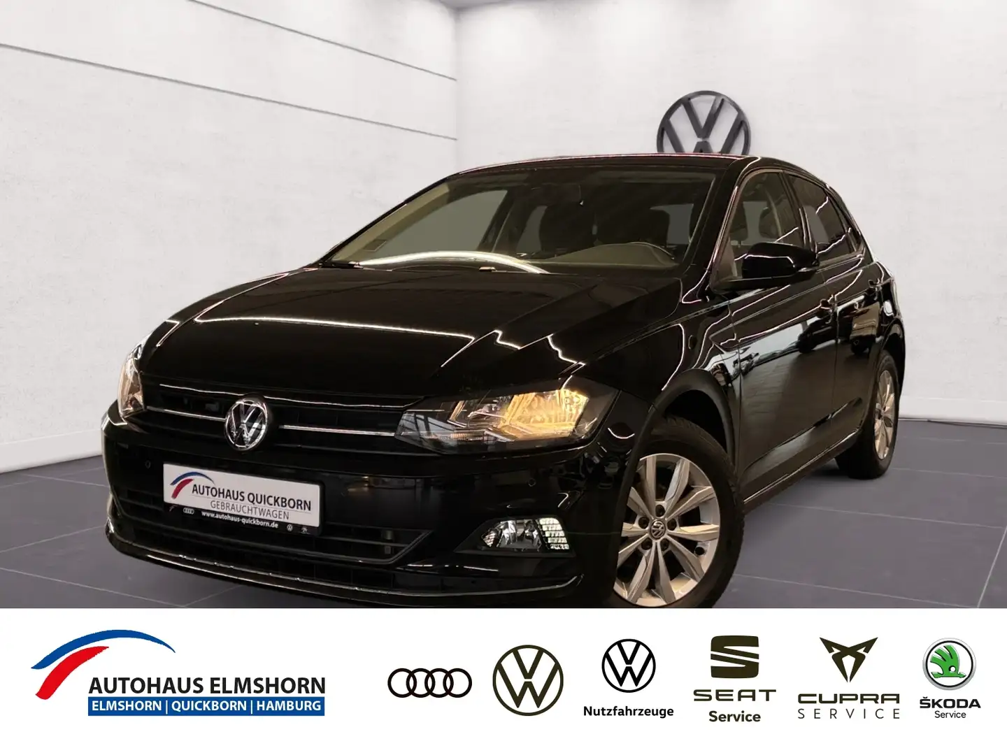 Volkswagen Polo Highline 1.0 TSI PDC SHZ KLIMA BT GJR LED-TFL Noir - 1