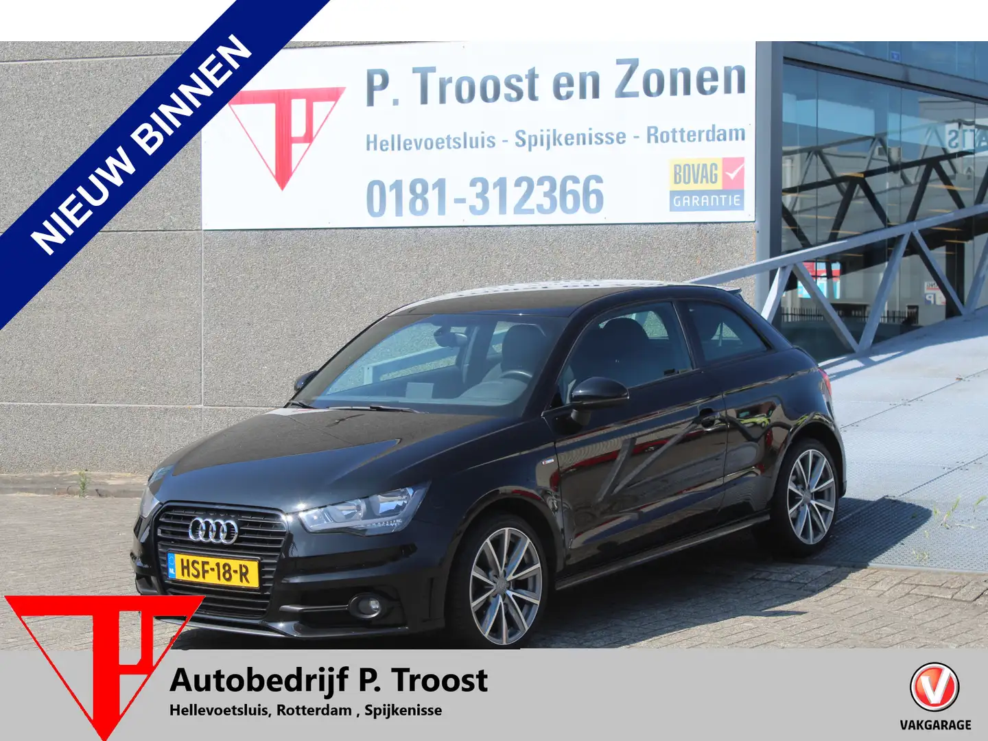 Audi A1 1.4 TFSI S-line 185 pk!!! AUTOMAAT/Navigatie/Clima Zwart - 1