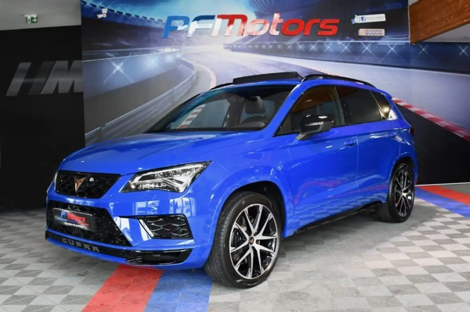 CUPRA Ateca 2.0 TSI 300 DSG 4Drive GPS Virtual Beats ACC DCC Caméra 360 Hayon TO Front Lane JA 19 Blu/Azzurro - 1