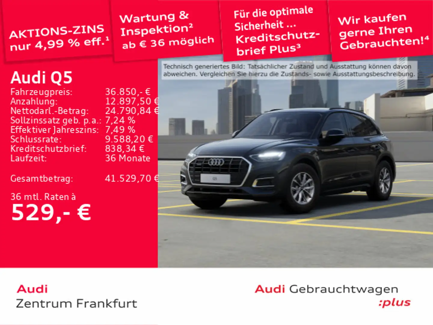 Audi Q5 40 TFSI quattro S tronic LED ACC DAB Schwarz - 1