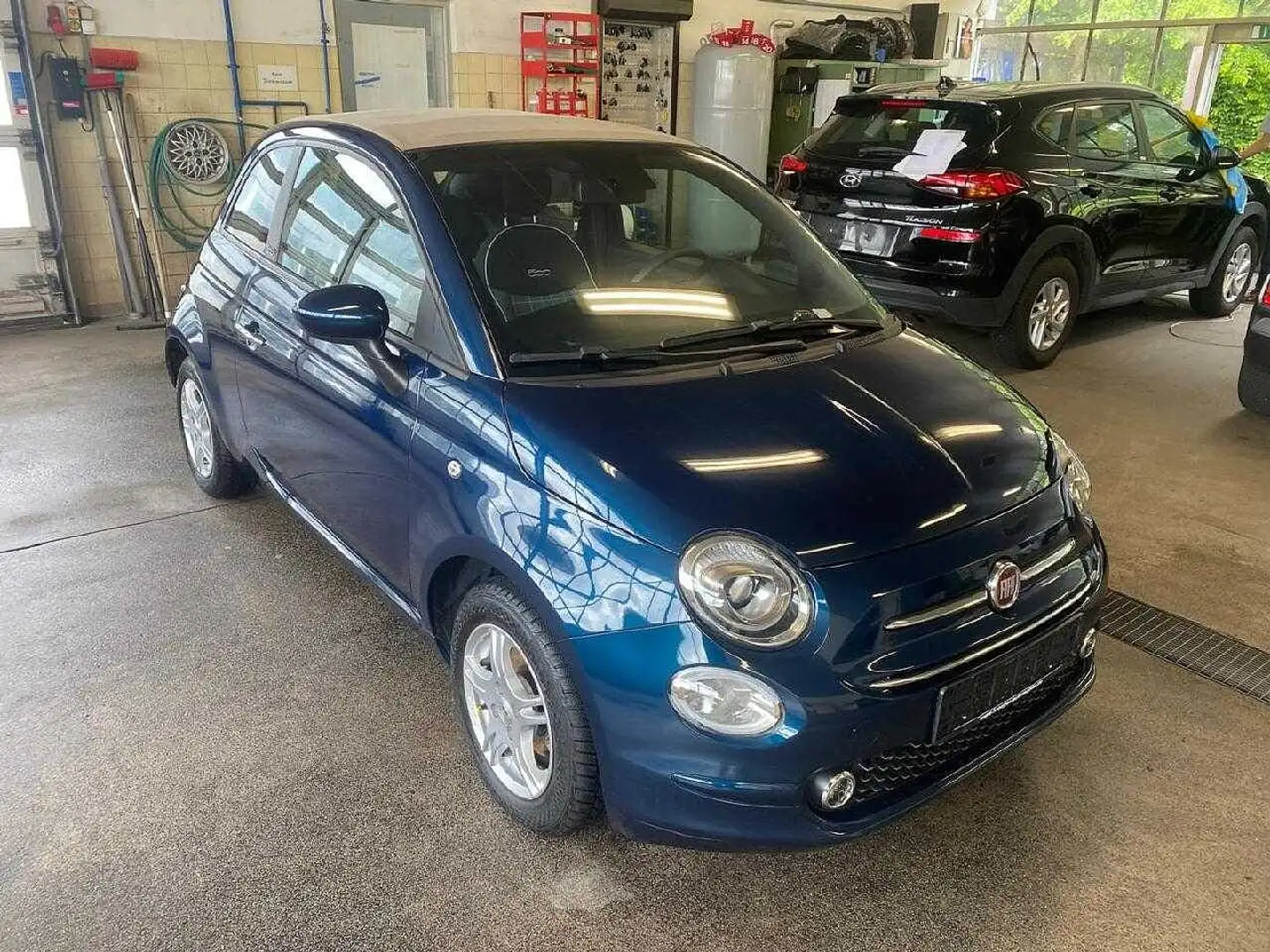 Fiat 500C 500  Cabrio Lounge Bleu - 2