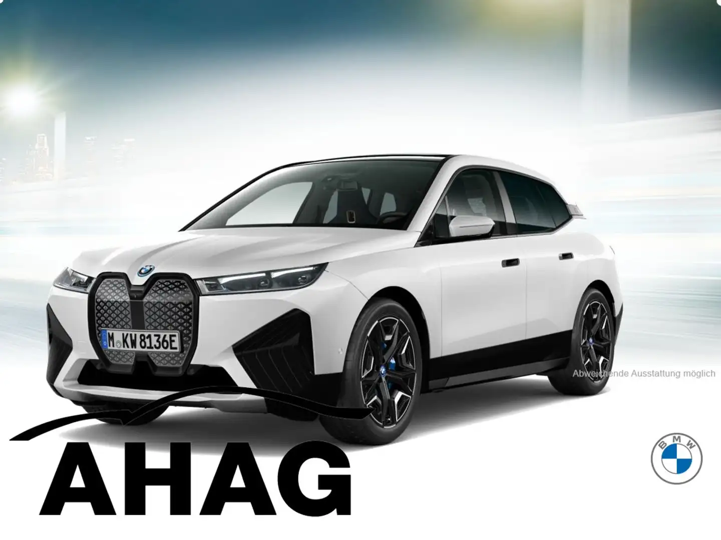 BMW iX xDrive40 Sportpaket Klimaaut. AHK Soft-Close Weiß - 2