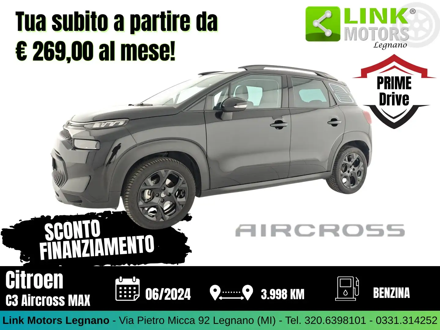 Citroen C3 Aircross 1.2 puretech Max Schwarz - 1