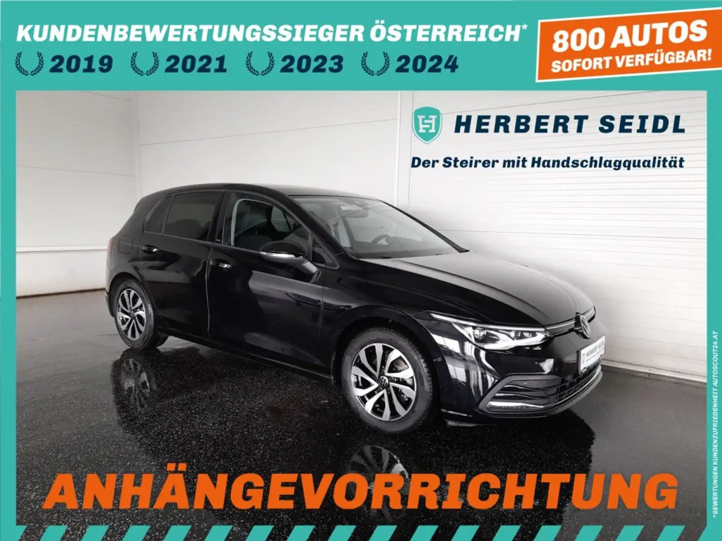 Volkswagen Golf VIII ACTIVE 2,0 TDI DSG *SKY / MATRIX-LED / HEAD-UP / VIRTUELL PRO / NAVI / AHV & KAMERA / ACC / KEYLESS* Schwarz - 1