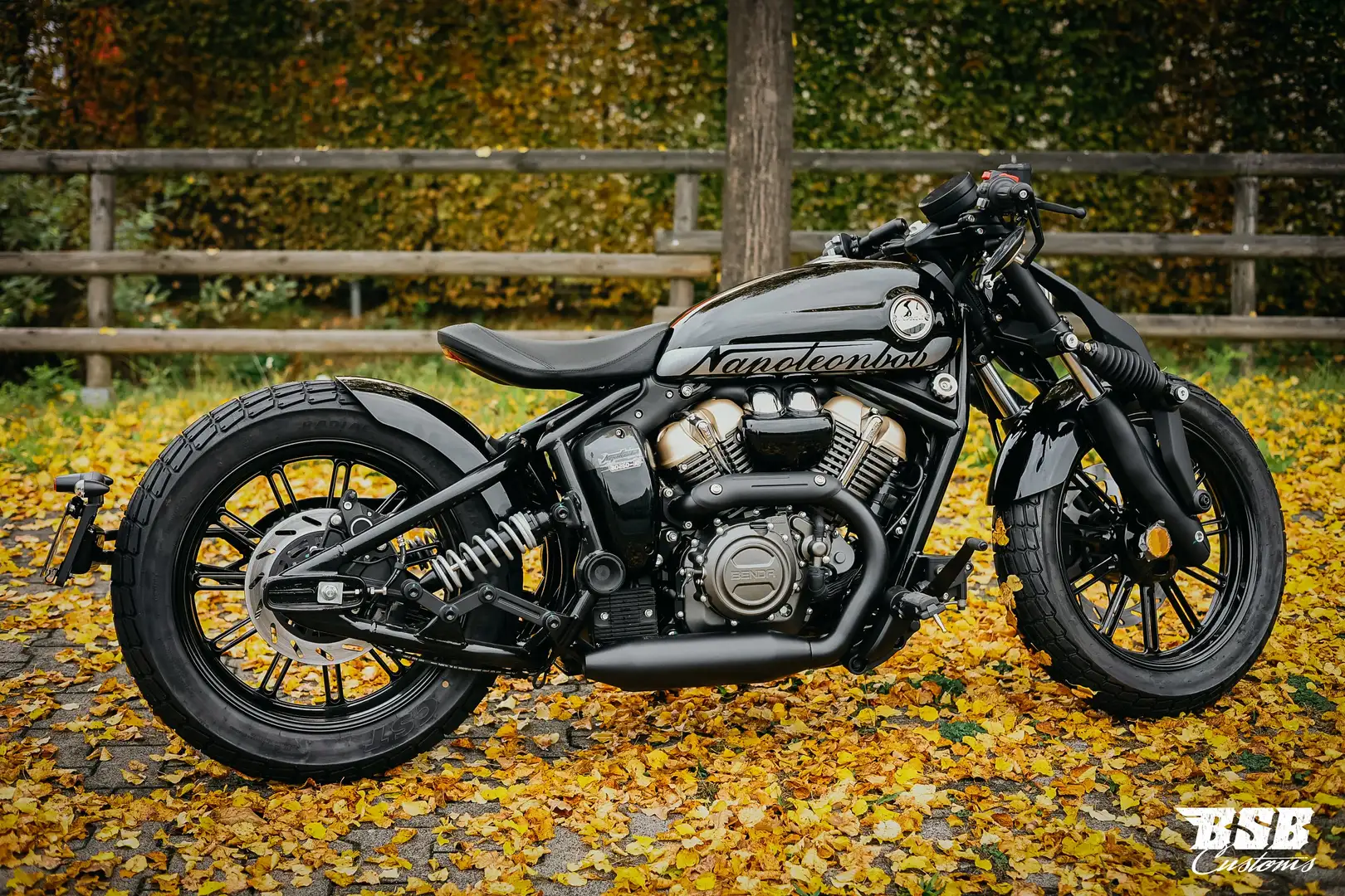 Benda Napoleonbob 250 ABS, 3 Jahre Garantie, TFT, Bobber Style ab 70,- Noir - 1