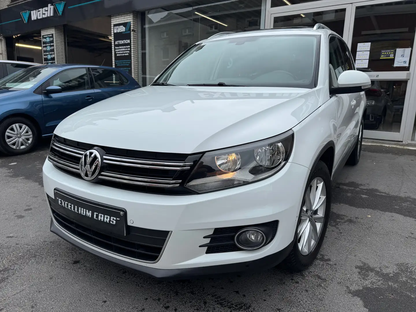 Volkswagen Tiguan 1.4 TSI Toit Pano Gps Cuir Carnet Garantie Wit - 1
