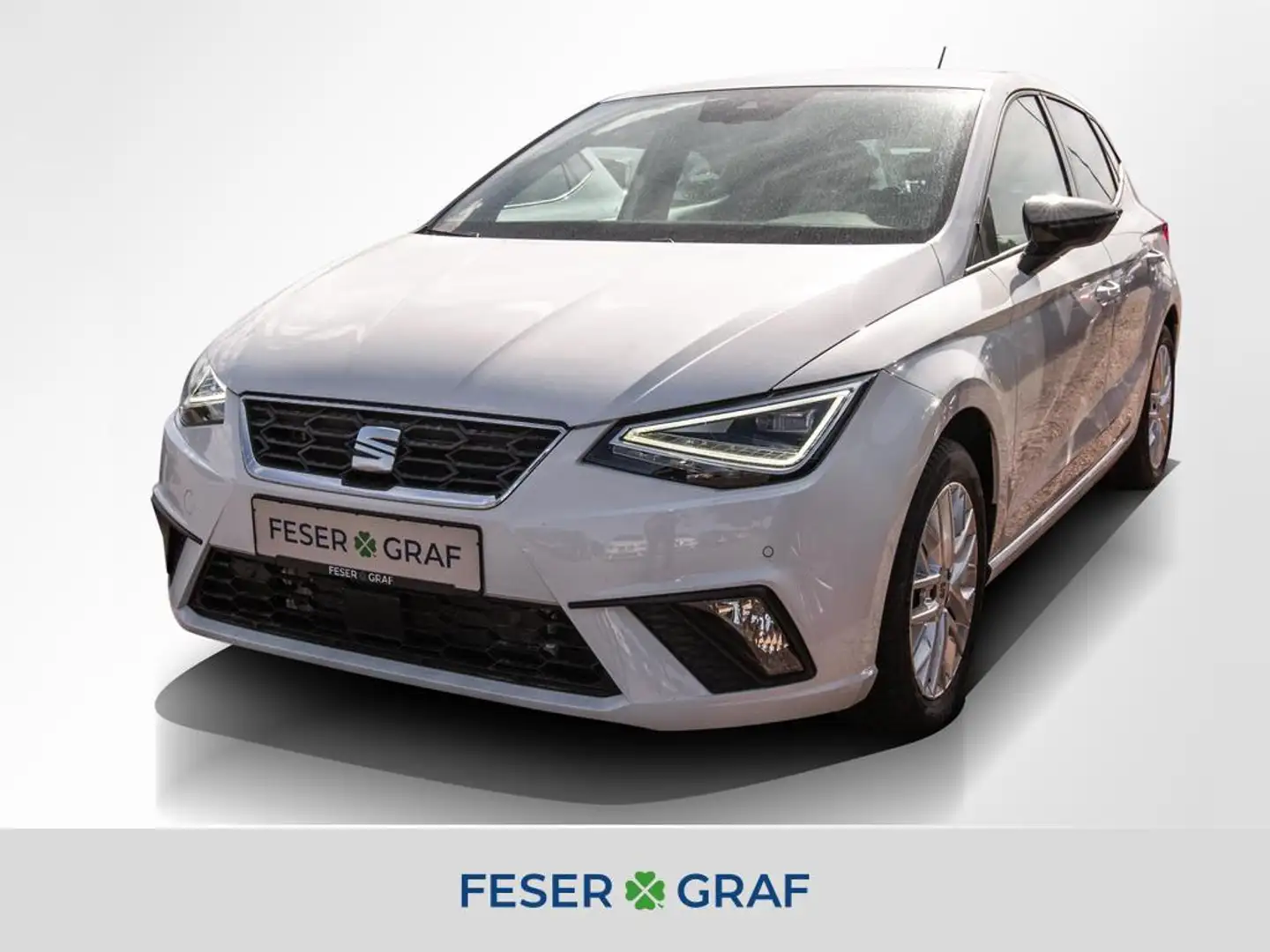 SEAT Ibiza 1.0 TSI FR LED/Navi/ACC/Kamera/SHZ/PDC Weiß - 1