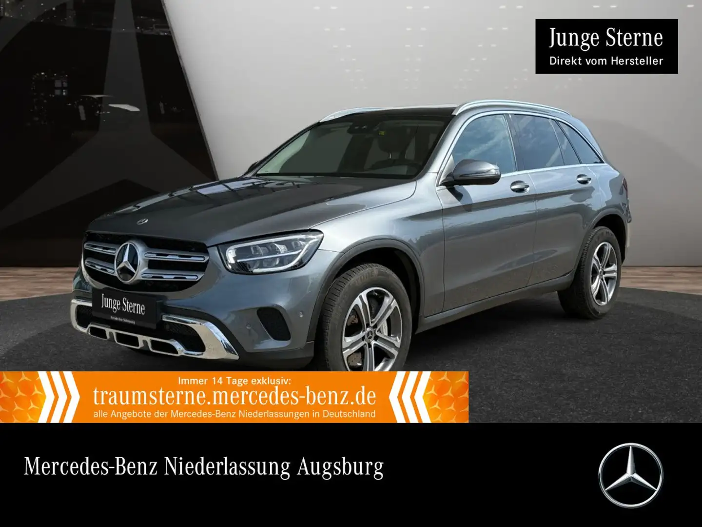 Mercedes-Benz GLC 300 e 4M PANO+AHK+LED+KAMERA+KEYLESS+9G Grau - 1