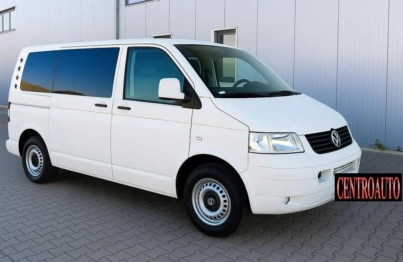 Volkswagen T5 Transporter VW T5 2.5tdi 131cv 9Posti Klima Bianco - 2